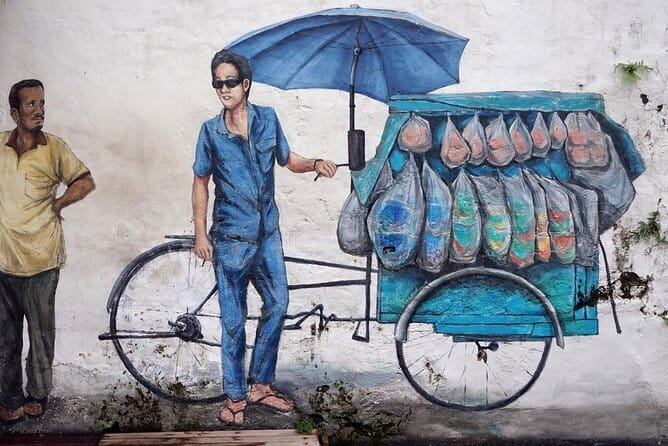 Georgetown Highlights Half Day Penang City Tour(5 hours) - Street Art Penang umbrellas: a quick photo sprint