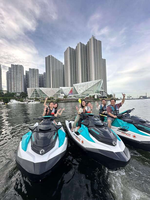 Johor Bahru : Seadoo JetSki 30mins Self Ride Tour (Double) - Senibong Cove to the Johor Straits, your 16 km route explained
