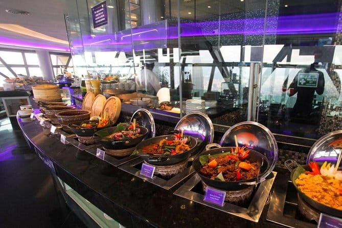 KL Tower Atmosphere 360 Revolving Dinning Experience - Buffet strategy at a revolving restaurant, what to eat first