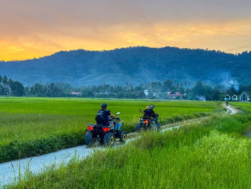 Langkawi ATV Hilltop Golden Hour - Rubber plantations, local farms, and the river view stretch