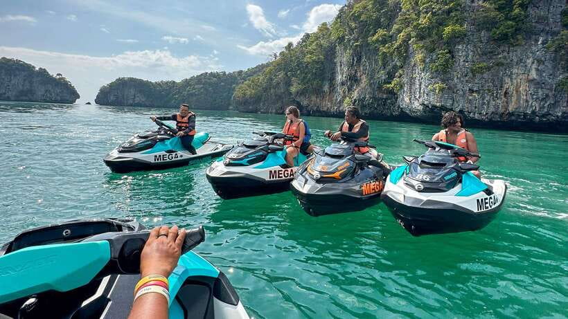 Langkawi: Premium UNESCO Geopark Jet Ski Tour of 8 Islands - Jungle trek or kayak: choose your pace without breaking the day