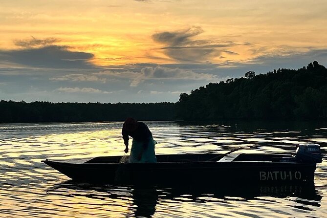Mangrove Cruise with Fireflies Tour Including Dinner from Sandakan - The Pangkalan B&B tea stop and village games (what you actually do)