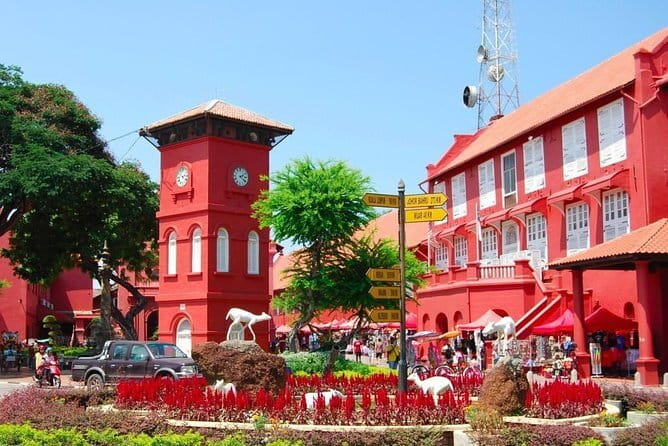 Melaka Full-Day Trip From Kuala Lumpur - Red Square (Dutch Square): maroon Dutch colonial-style buildings