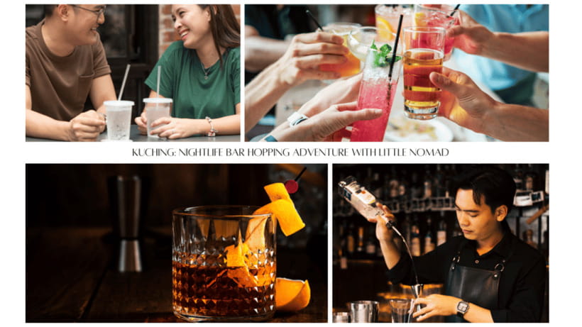Nomadic Nightfall: Kuching Pub Crawl Adventure - Meeting at 8:00 PM, with hotel pickup and a real schedule