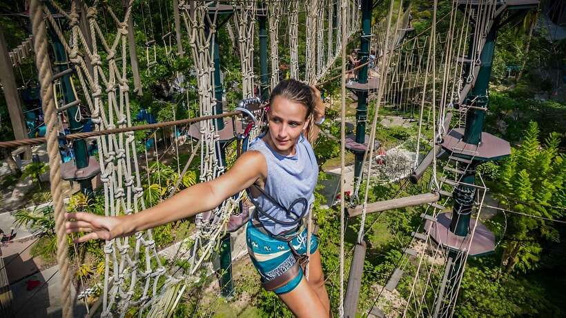 Penang: ESCAPE Theme Park Entry Ticket - Monkey Business rope course: the 111 challenges that make people grin