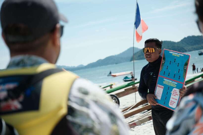 (PRIVATE) Platinum Package Jet Ski Tour Langkawi, Red Ray - Limestone cliffs and the Cambrian Machinchang rock formation