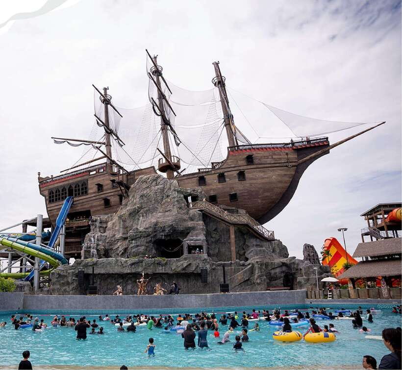 Selangor: SplashMania at Gamuda Cove - Aquatic attractions: slides, lazy rivers, wave pools, and splash zones