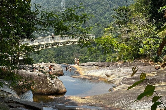 Telaga Tujuh Waterfall Half Day and Sacred Blue Pool Tour - Climbing on to Telaga Tujuh: top pools for swimming and photos